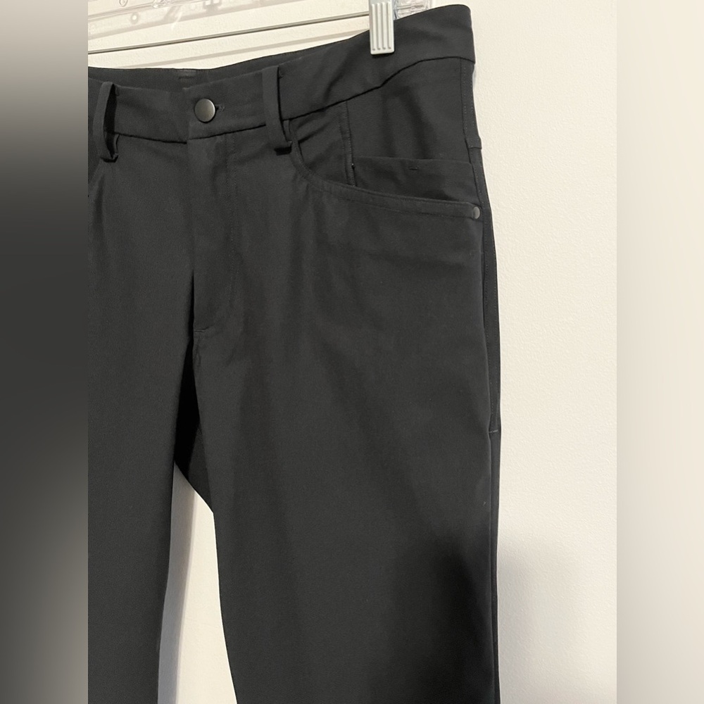 Lululemon Men’s ABC Classic Fit 5 Pocket Pants in Black. Size 34 Tall/Long - Picture 5 of 10